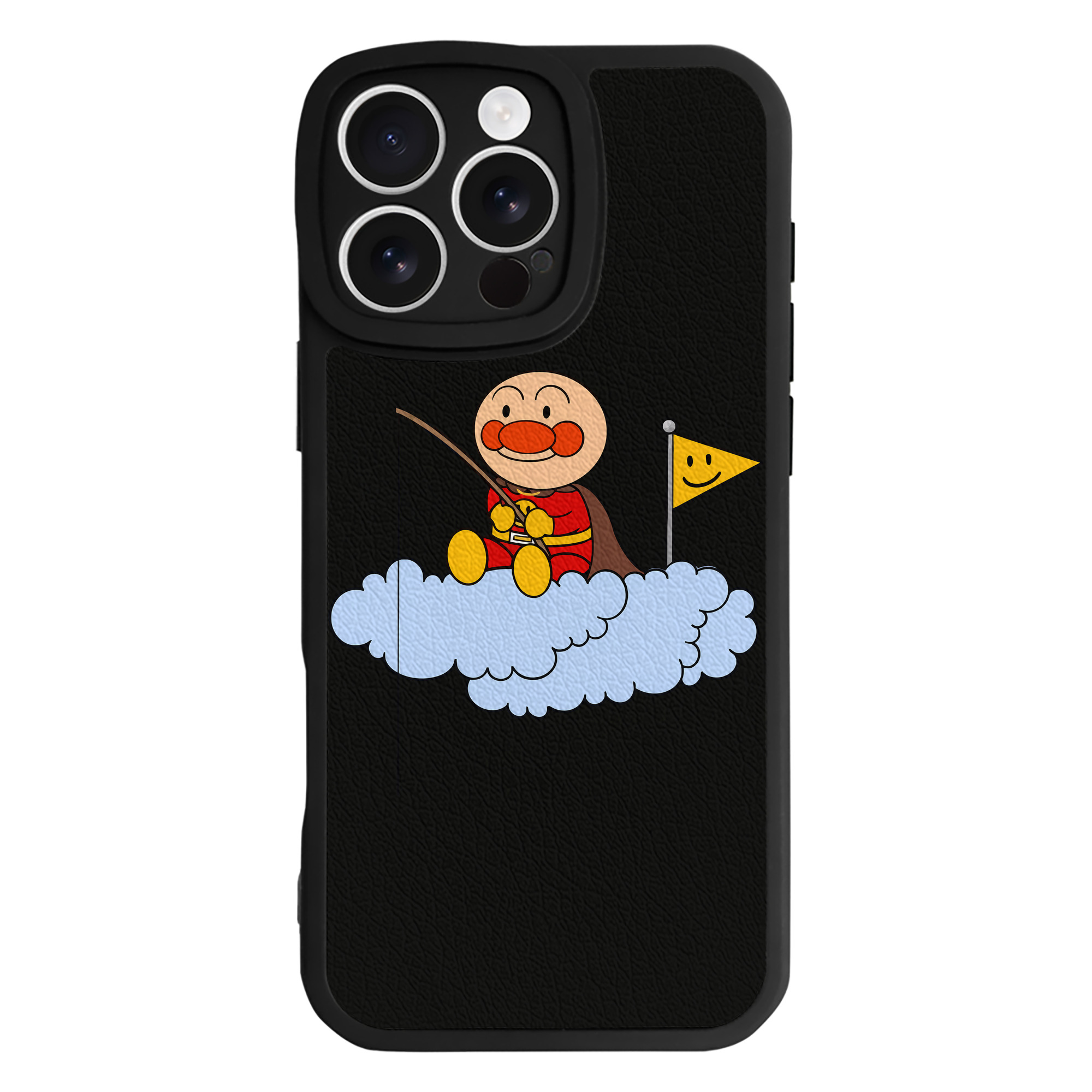 （画像用） アンパンマン Anpanman 【iPhone 16シリーズ対応】シリコンスマホケース（レザー調） 材質：シリコン